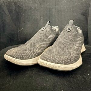 allbirds Men's Slip-On Knit Sneakers in Black and Off-White